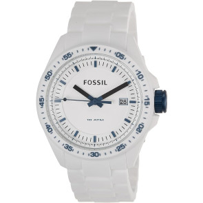 Correa de reloj (Combinación de correa + caja) Fossil AM4502 Silicona Blanco 22mm